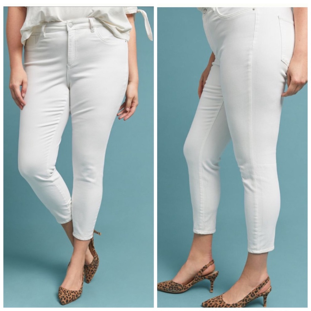 Anthropologie DL1961 White Farrow High Rise Plus 26 New Tags